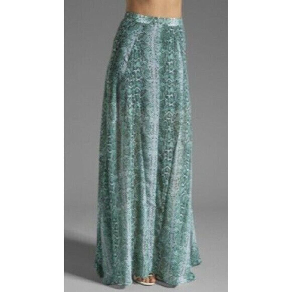 SHOW ME YOUR MUMU Princess Di Ball Gown Maxi Skirt Chiffon Snake Designer M RARE